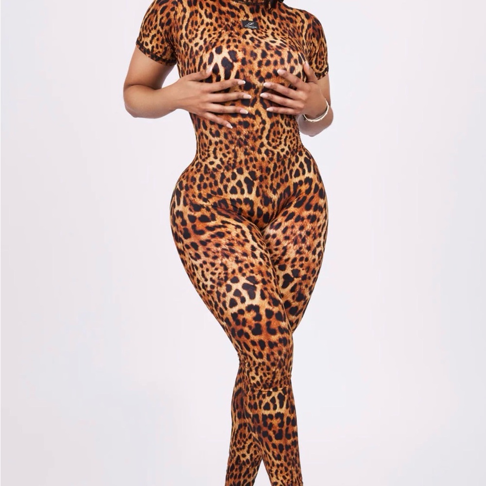 Leopard Print Jumpsuit